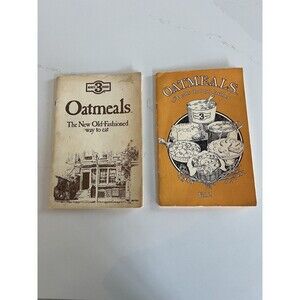 lot of Vintage 1974 Recipe Booklet 3 Minute Brand Oatmeal cookbook vol 1 and 2